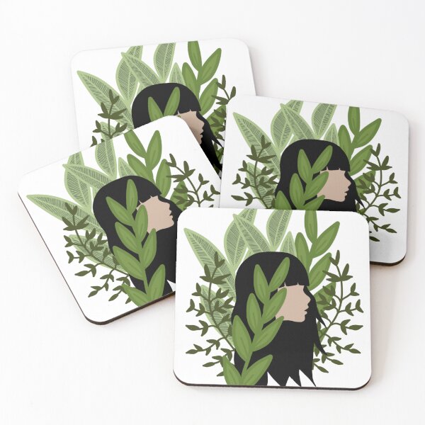 Item preview, Soft Life Plant Girl Illustration – Botanical Confidence Aesthetic designed and sold by Calm and Antsy.