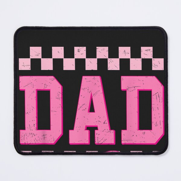 Item preview, Dad Birthday Squad Matching Pink Bow Checkered Family designed and sold by CriseldaBruning.