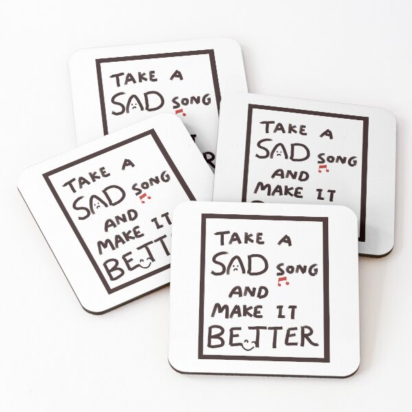 Item preview, Take A Sad Song and Make It Better (Black Frame) designed and sold by Designs by Sara Felton.