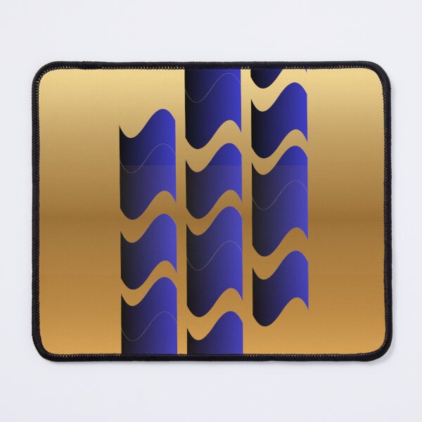 Item preview, Aureate Tide — Contemporary Blue & Gold Abstract designed and sold by Dee Tirang.