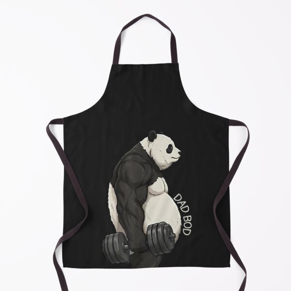 Item preview, Dad BOD Cute Panda Funny Fitness Gym Weightlifting designed and sold by CriseldaBruning.