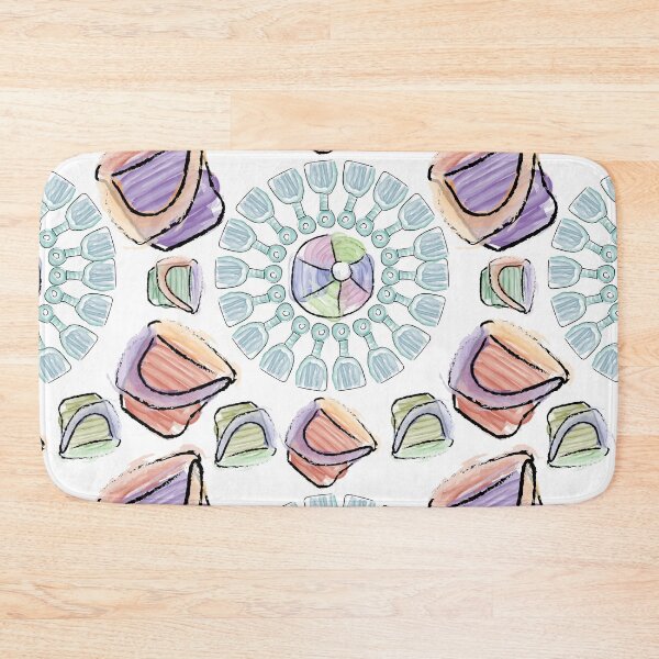 Item preview, Watercolor Shovel Radials with Buckets & Beach Balls designed and sold by Digitalmyth's Designs.