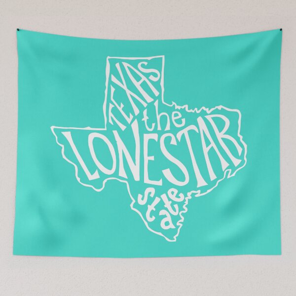 Item preview, Texas the Lone Star State Illustration - Turquoise And Stuff too designed and sold by Fragoutdesign.