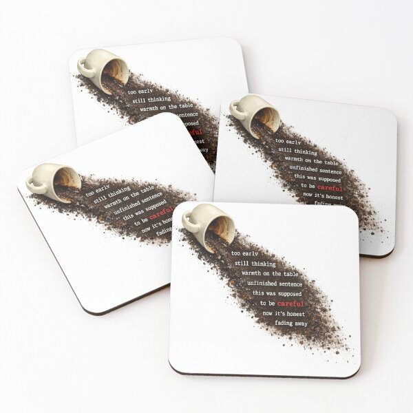 Item preview, Too Early Still Thinking Coffee Spill Poem designed and sold by Dresut.