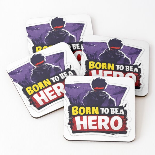 Item preview, BORN TO BE A HERO Anime Manga Design designed and sold by DailyQuestPrint.