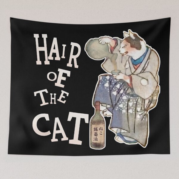 Item preview, Hangover Cat designed and sold by Tokyo Hebereke Market.