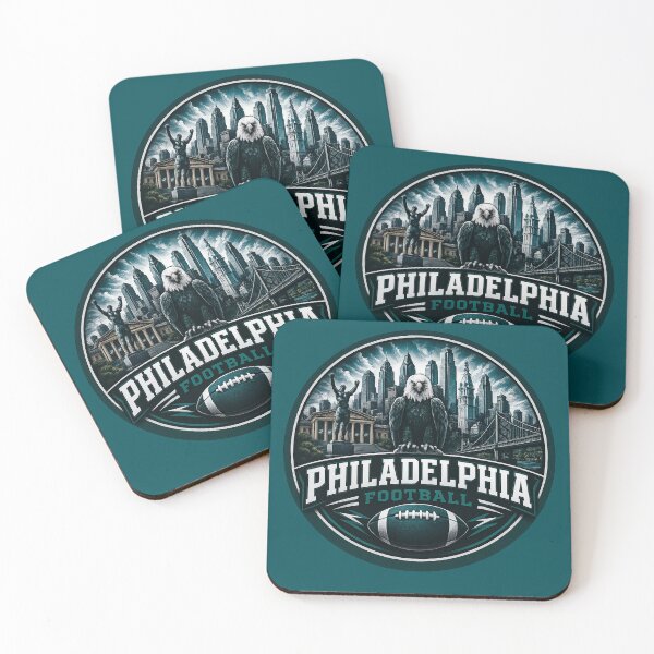 Item preview, Philadelphia Football Skyline Vintage Sports Logo Shirt designed and sold by TKOprintdesigns.