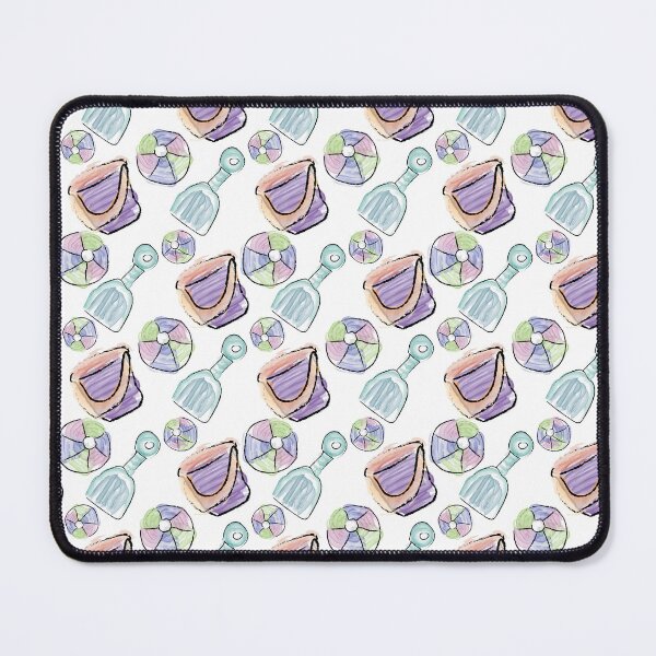 Item preview, Watercolor Shovel Bucket & Beach Balls designed and sold by Digitalmyth's Designs.