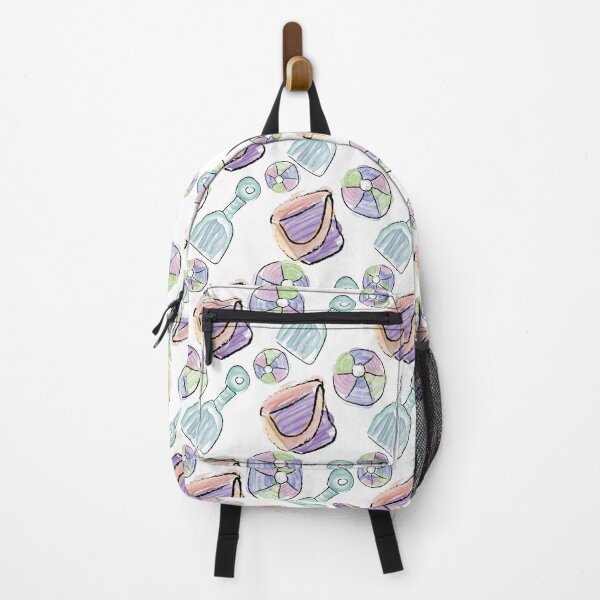 Item preview, Watercolor Shovel Bucket & Beach Balls designed and sold by Digitalmyth's Designs.