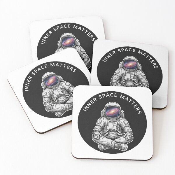 Item preview, Inner Space Matters Astronaut Meditation Design | Cosmic Mindfulness Art designed and sold by Altair_.