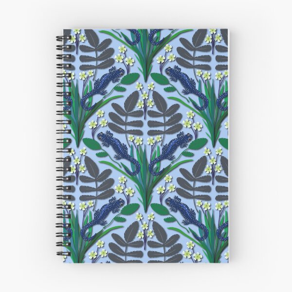 Item preview, Blue spotted salamander pattern designed and sold by Jennifer Ladd.