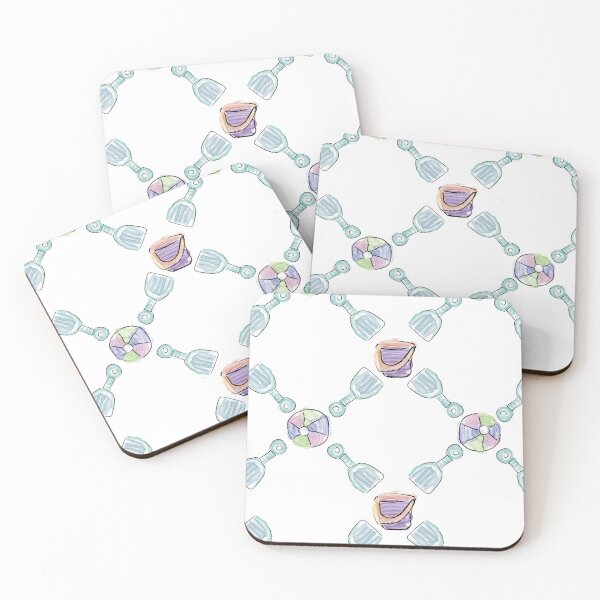 Item preview, Watercolor Shovel Bucket & Beach Ball Diamonds designed and sold by Digitalmyth's Designs.