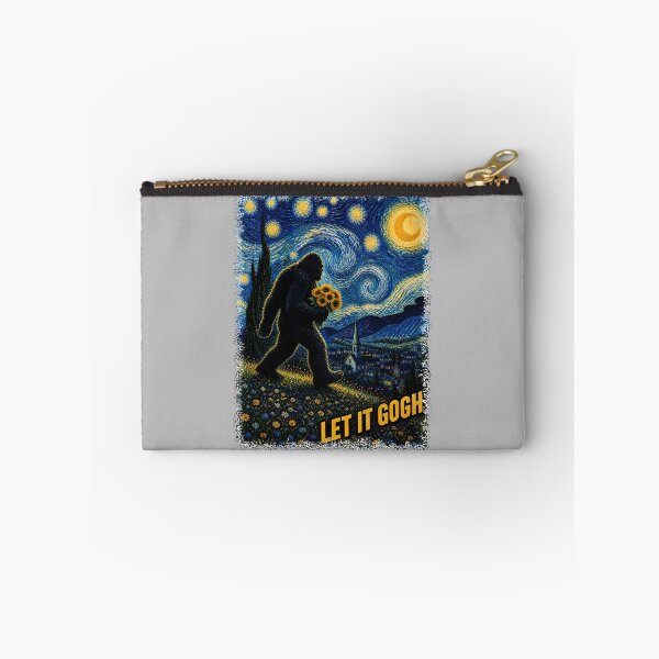 Item preview, Let It Gogh Vincent Van Gogh Funny Bigfoot Tees Starry Night Long Sleeve designed and sold by ArleneRowe.