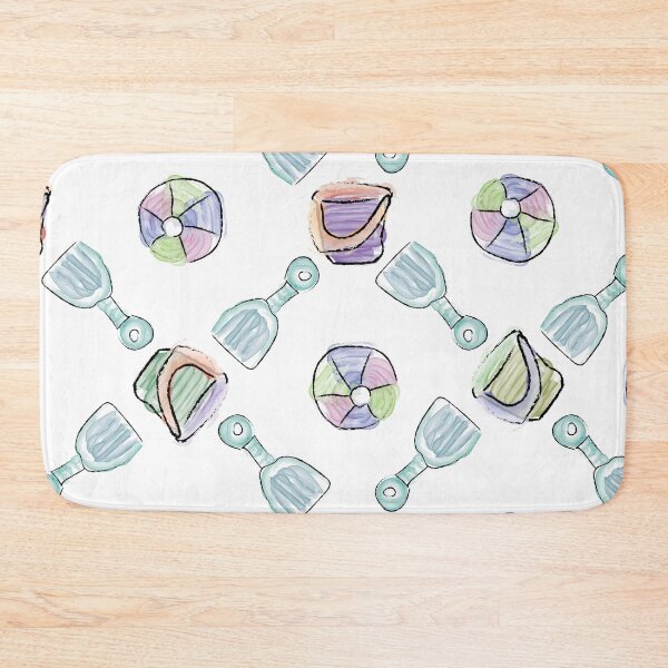 Item preview, Watercolor Shovel & Bucket Diamonds with Beach Balls designed and sold by Digitalmyth's Designs.