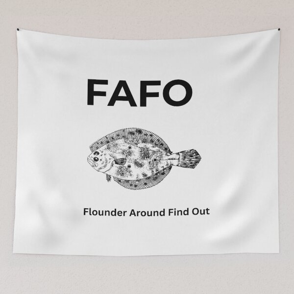 Item preview, FAFO Flounder Around And Find Out Funny Fishing Shirt designed and sold by Captainjno.