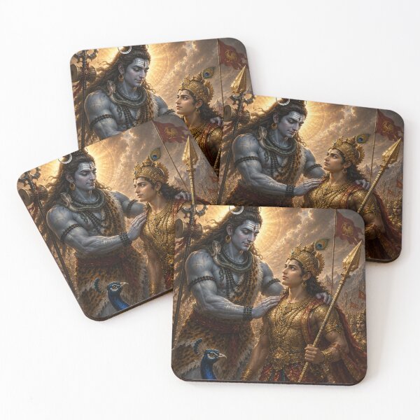 Item preview, Mahadev War Series: The Divine Father & Son – Lord Shiva and Murugan in the Tarkasur War designed and sold by Homyar.