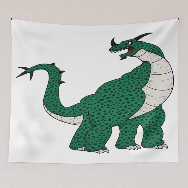 Item preview, Dragon Beast Vintage Fantasy Sticker | Green Monster Creature Art | Mythical Dragon Cartoon Design designed and sold by FernandsOficial.