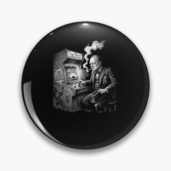 Item preview, Churchill Retro arcade gamer funny designed and sold by snowry.