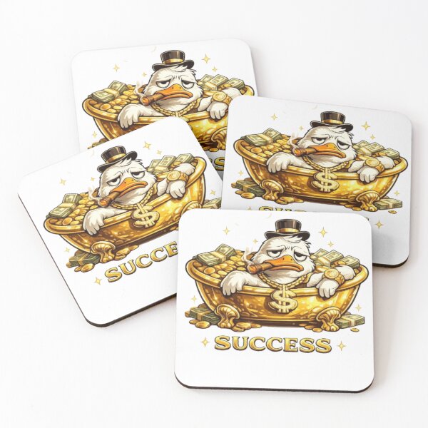 Item preview, Rich Duck in a Bathtub of Gold designed and sold by Northern Glow Art.
