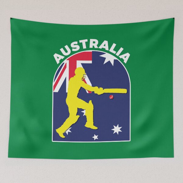 Item preview, Australia Cricket Cricketer Batsman Australia Flag - Cricket Fans designed and sold by DPattonPD.