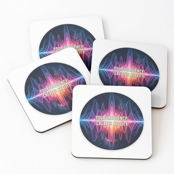 Item preview, Your Frequency Creates Reality – Sound Wave Cosmic Motivation Design designed and sold by Altair_.