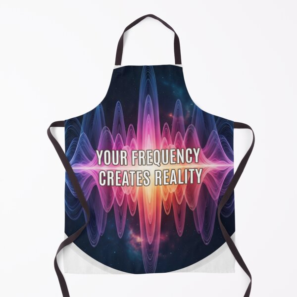 Item preview, Your Frequency Creates Reality – Sound Wave Cosmic Motivation Design designed and sold by Altair_.