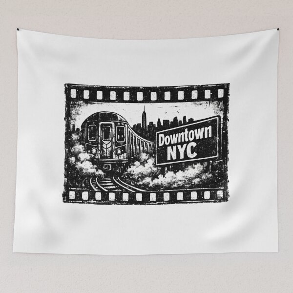 Item preview, Downtown NYC Subway Grind Film Noir designed and sold by Dresut.