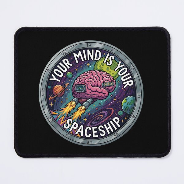 Item preview, Your Mind Is Your Spaceship – Cosmic Mindset Rocket Design designed and sold by Altair_.