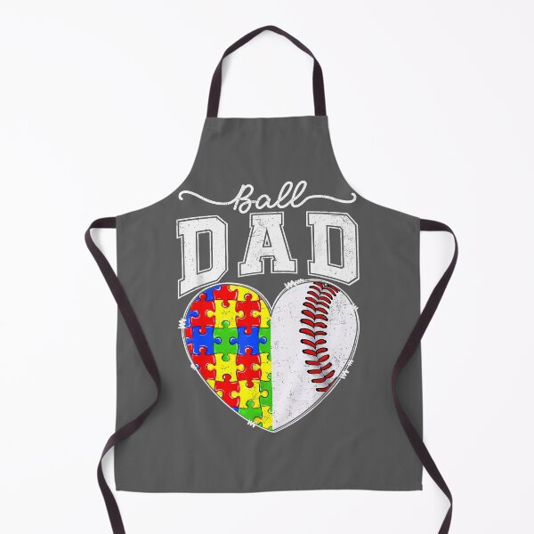 Item preview, Ball Dad Papa Autism Awareness Day Baseball Heart Puzzles designed and sold by KristineLi.