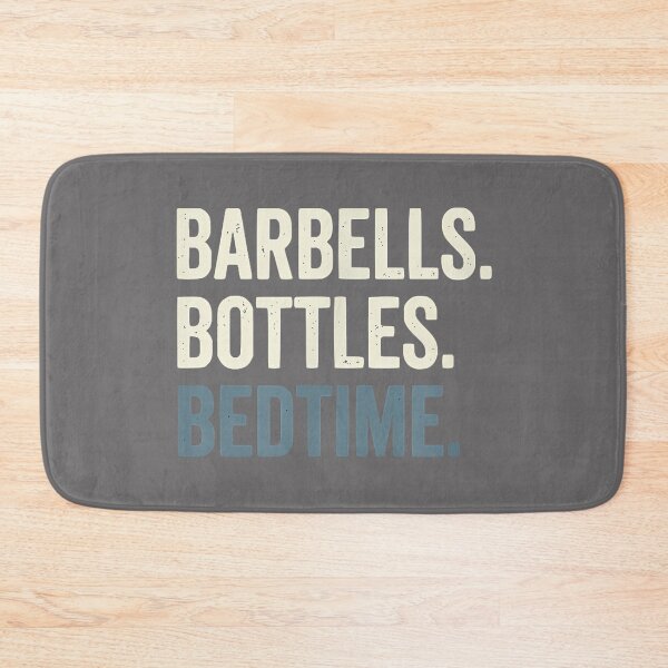 Item preview, Barbells Bottles Bedtime - Funny Dad Gym & Fitness designed and sold by KristineLi.