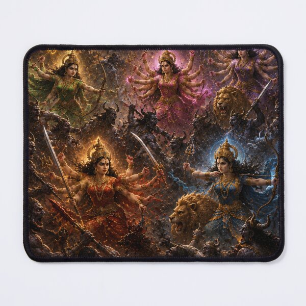 Item preview, Mahadev War Series: The Cosmic Mahavidyas – Lord Shiva and Goddess Parvati Defeat Andhaka designed and sold by Homyar.