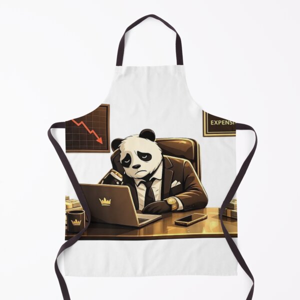 Item preview, Stressed Business Panda Wrking Late designed and sold by Northern Glow Art.