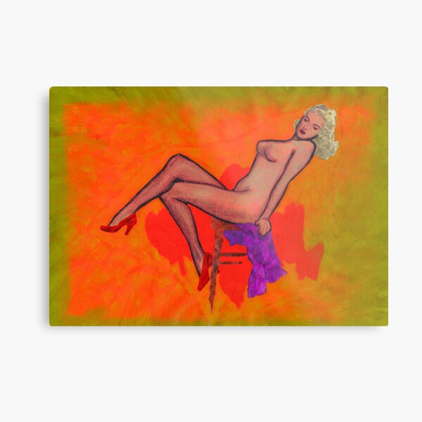 nude woman Metal Print