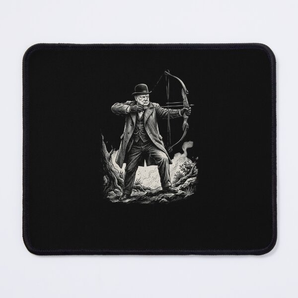 Item preview, Winston Churchill Archer Bow Hunter funny history fan designed and sold by snowry.