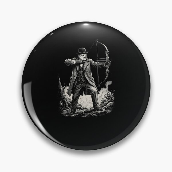 Item preview, Winston Churchill Archer Bow Hunter funny history fan designed and sold by snowry.