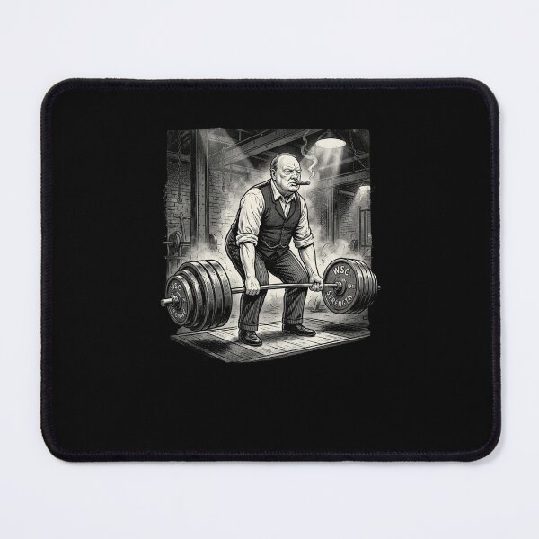 Item preview, Churchill Deadlift Workout funny history fan gym designed and sold by snowry.
