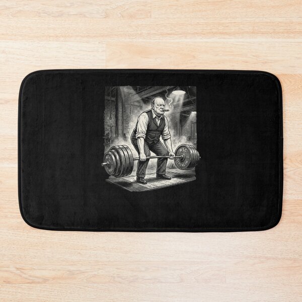 Item preview, Churchill Deadlift Workout funny history fan gym designed and sold by snowry.