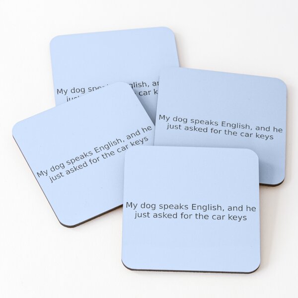 Item preview, My dog speaks English, and he just asked for the car keys designed and sold by English Learning.