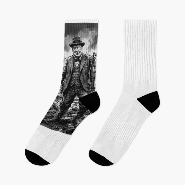 Item preview, Churchill fisherman fishng funny history fan designed and sold by snowry.