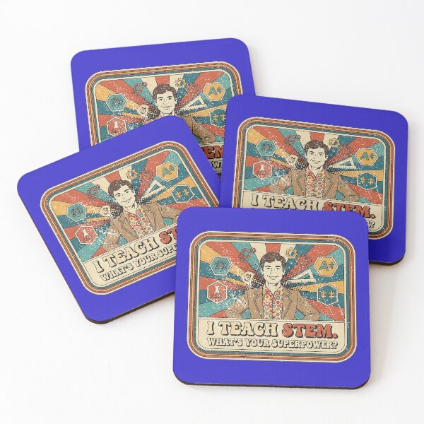 Item preview, Teacher STEM Superpower Sticker - Retro Vintage Anime Art for Educators designed and sold by Osmose-Studio.