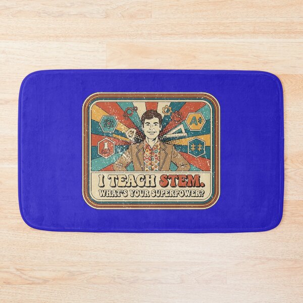 Item preview, Teacher STEM Superpower Sticker - Retro Vintage Anime Art for Educators designed and sold by Osmose-Studio.