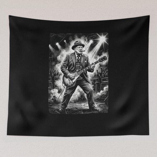 Item preview, Churchill guitarist funny history guitar player designed and sold by snowry.