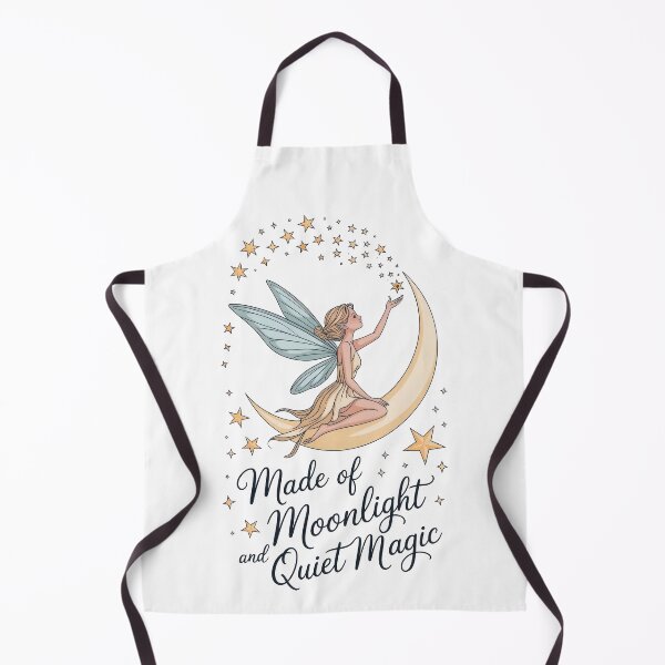Item preview, Golden Moon Fairy Soft Celestial Line Art Design designed and sold by Mahilis.
