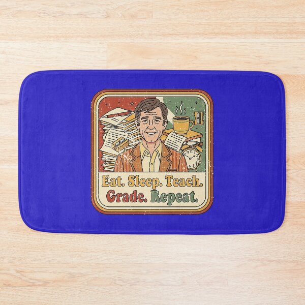 Item preview, Teacher Teach Grade Repeat Sticker - Retro Vintage Anime Art for Educators designed and sold by Osmose-Studio.
