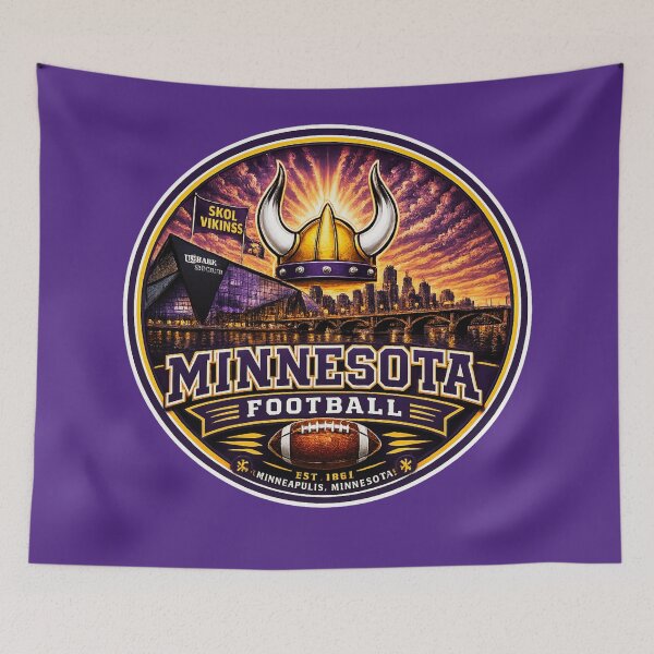 Item preview, Minnesota Football Nordic Sports Logo Shirt designed and sold by TKOprintdesigns.