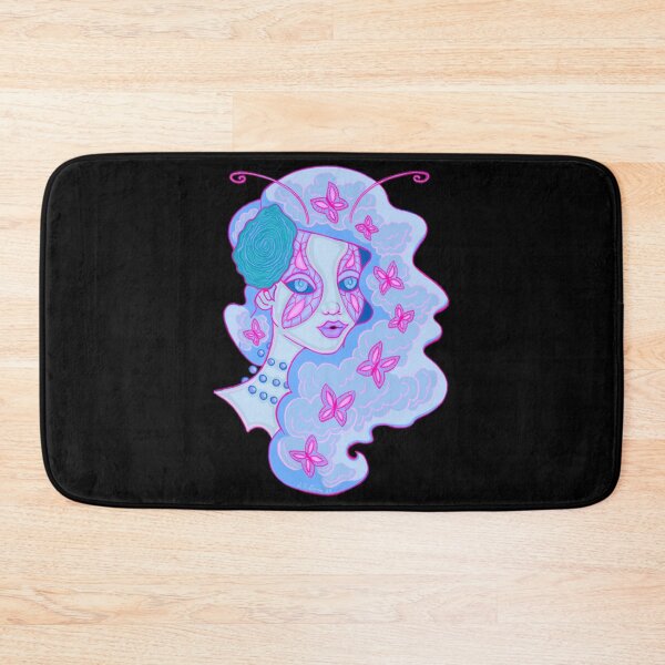 Item preview, Magenta And Blue Butterfly Lady Fairy Art designed and sold by WhimsyWephy.