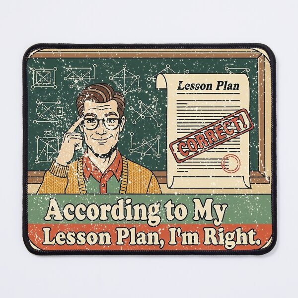 Item preview, Teacher Lesson Plan Sticker - Retro Vintage Anime Art for Educators designed and sold by Osmose-Studio.