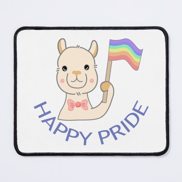 Item preview, Happy Pride Cute Alpaca Rainbow Flag LGBTQ Graphic designed and sold by SulariTDsign.