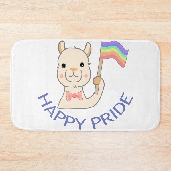 Item preview, Happy Pride Cute Alpaca Rainbow Flag LGBTQ Graphic designed and sold by SulariTDsign.
