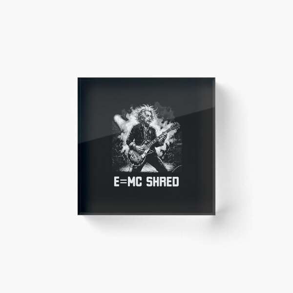 Item preview, E=MC shred Einstein funny guitar guitarist humor designed and sold by snowry.